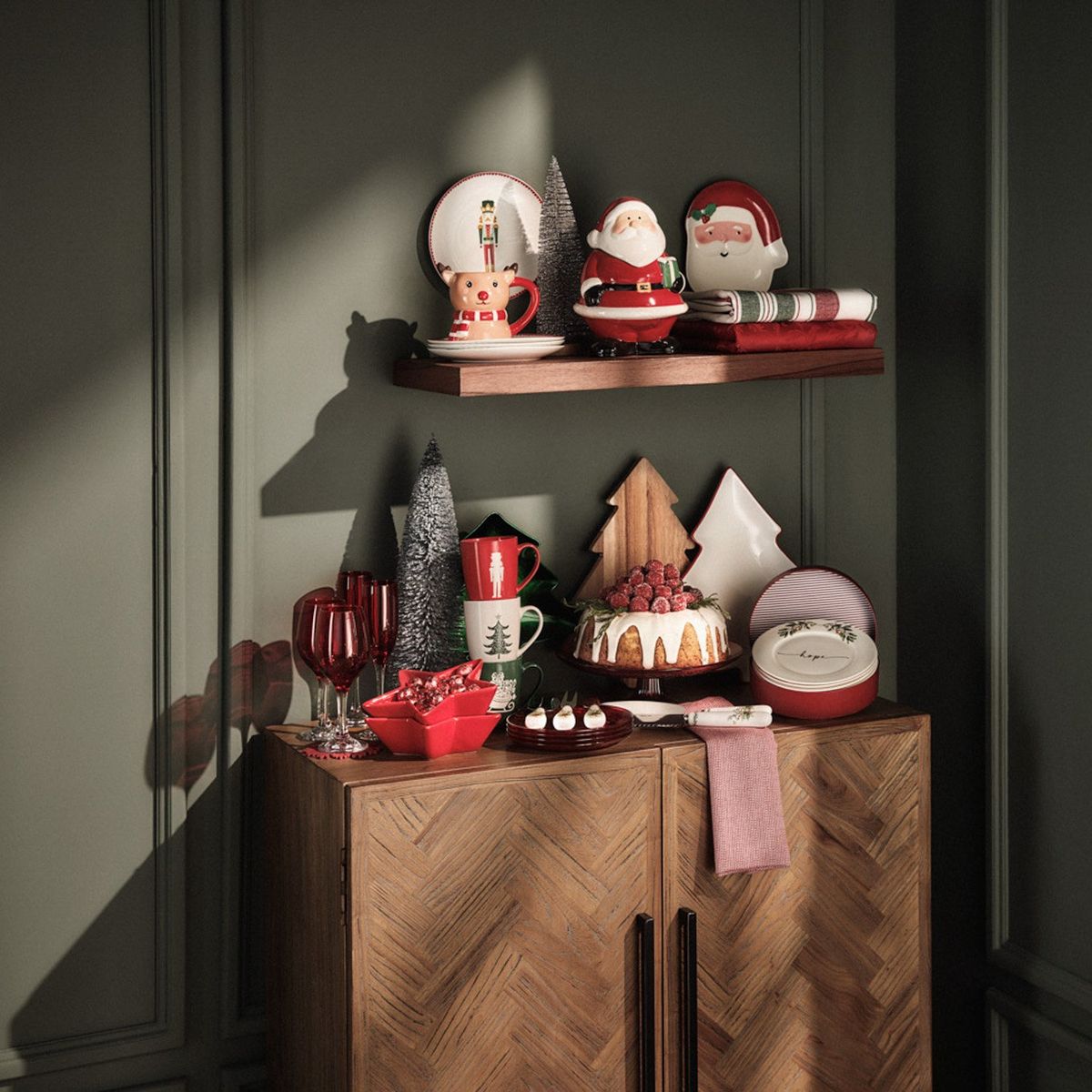 ROBERTA ALLEN - Set X4 Platos Postre 19cm Navidad Roberta Allen