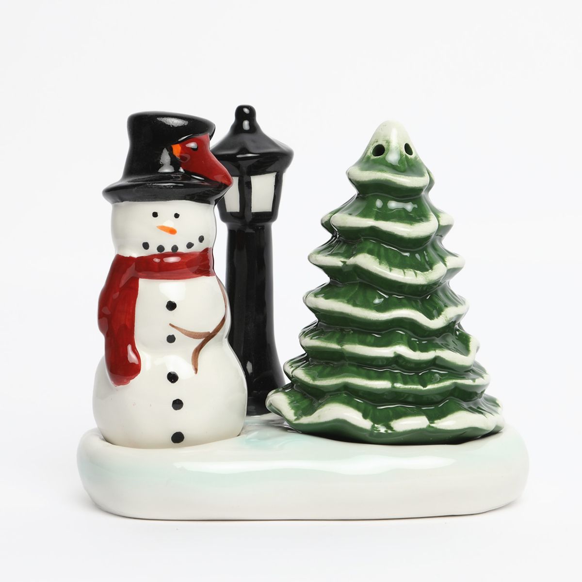 ROBERTA ALLEN - Salero y Pimentero Pino y Muñeco de Nieve