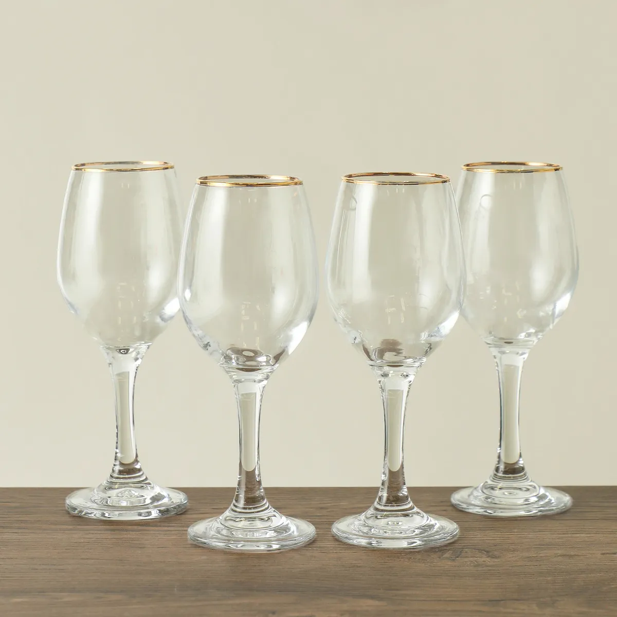 ROBERTA ALLEN - Set X4 Copas Vino Tinto Roberta Allen 320Ml Borde Dorado