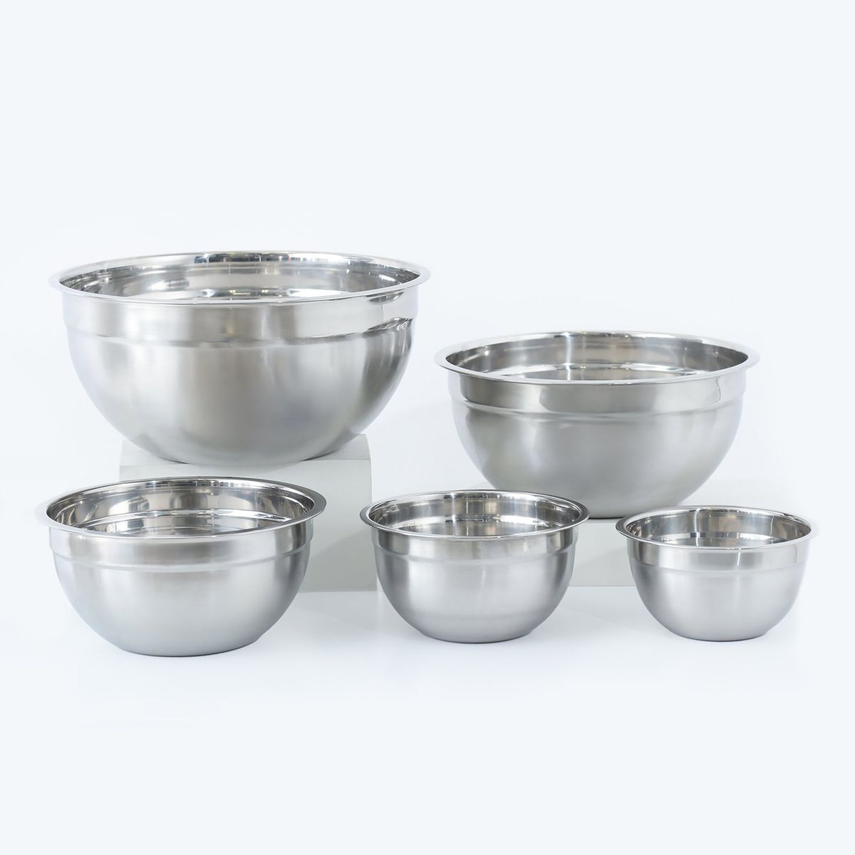 MICA - Set X5 Bowls Acero Inoxidable Mica