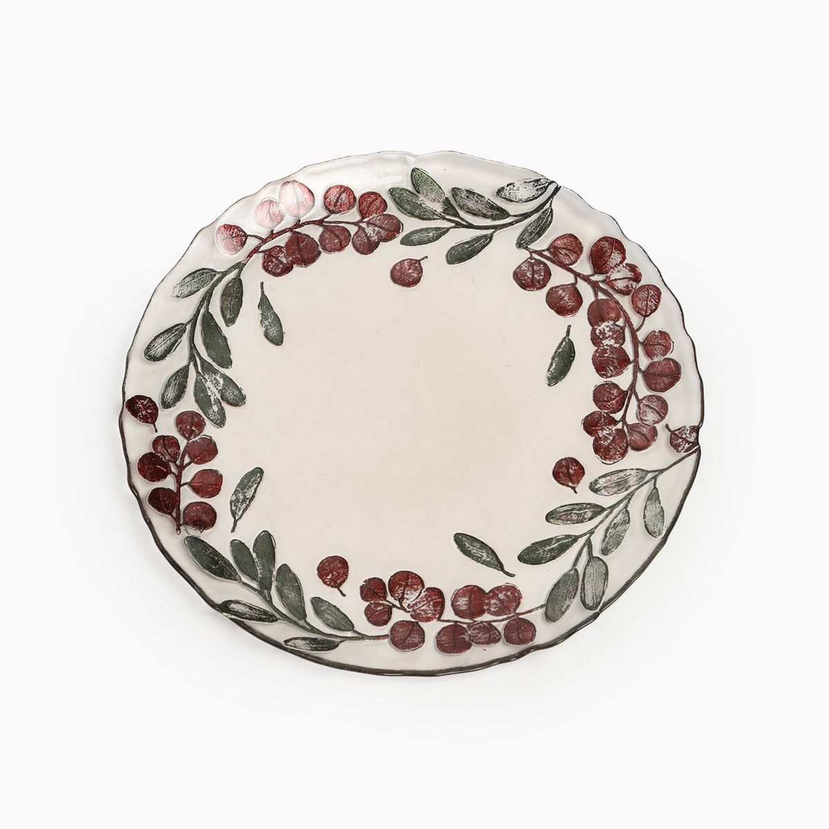 ROBERTA ALLEN - Plato Base 33cm Eucalyptus Rojo 