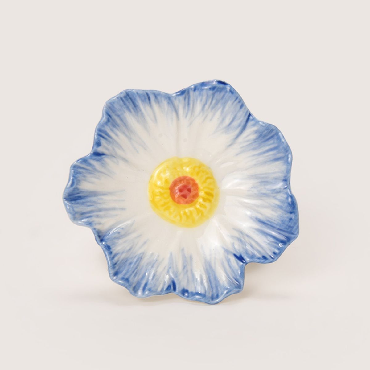 ROBERTA ALLEN - Anillo De Servilleta Azul Flor Naif 