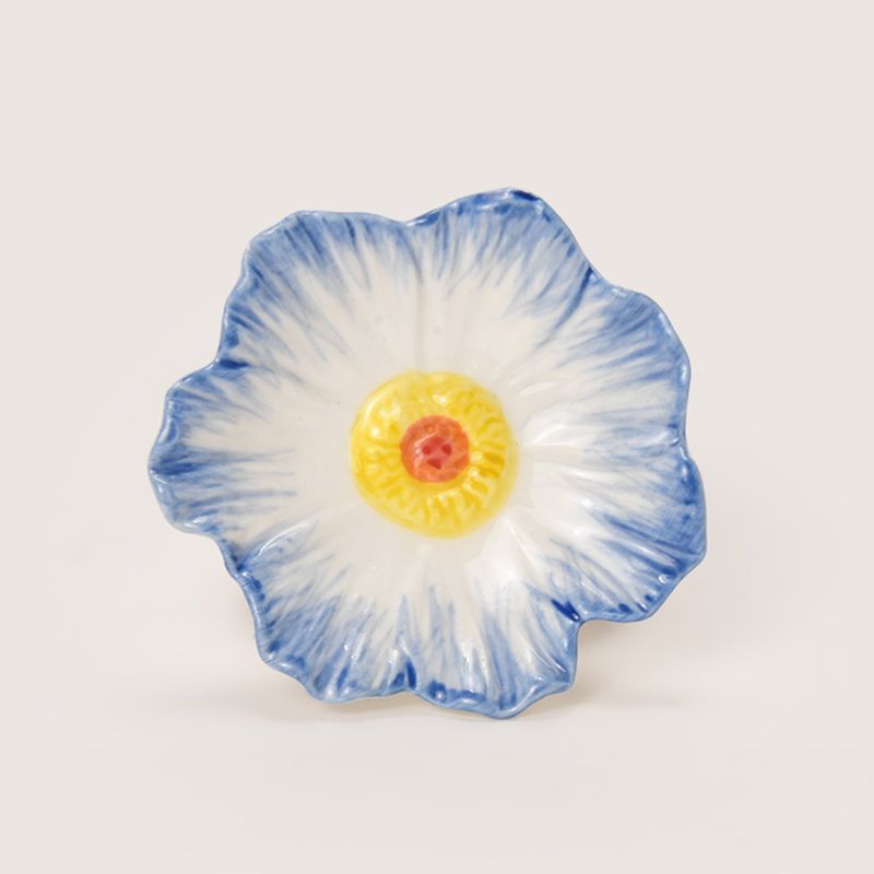 ROBERTA ALLEN - Anillo De Servilleta Azul Flor Naif 