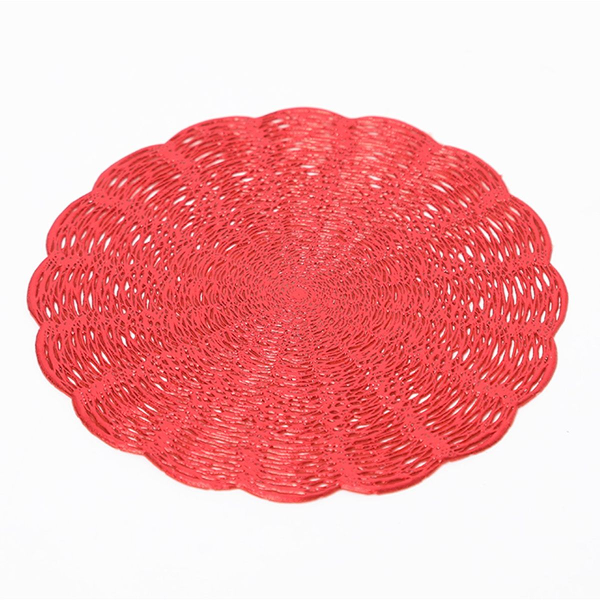 ROBERTA ALLEN - Set x4 Posavasos Olas Rojas