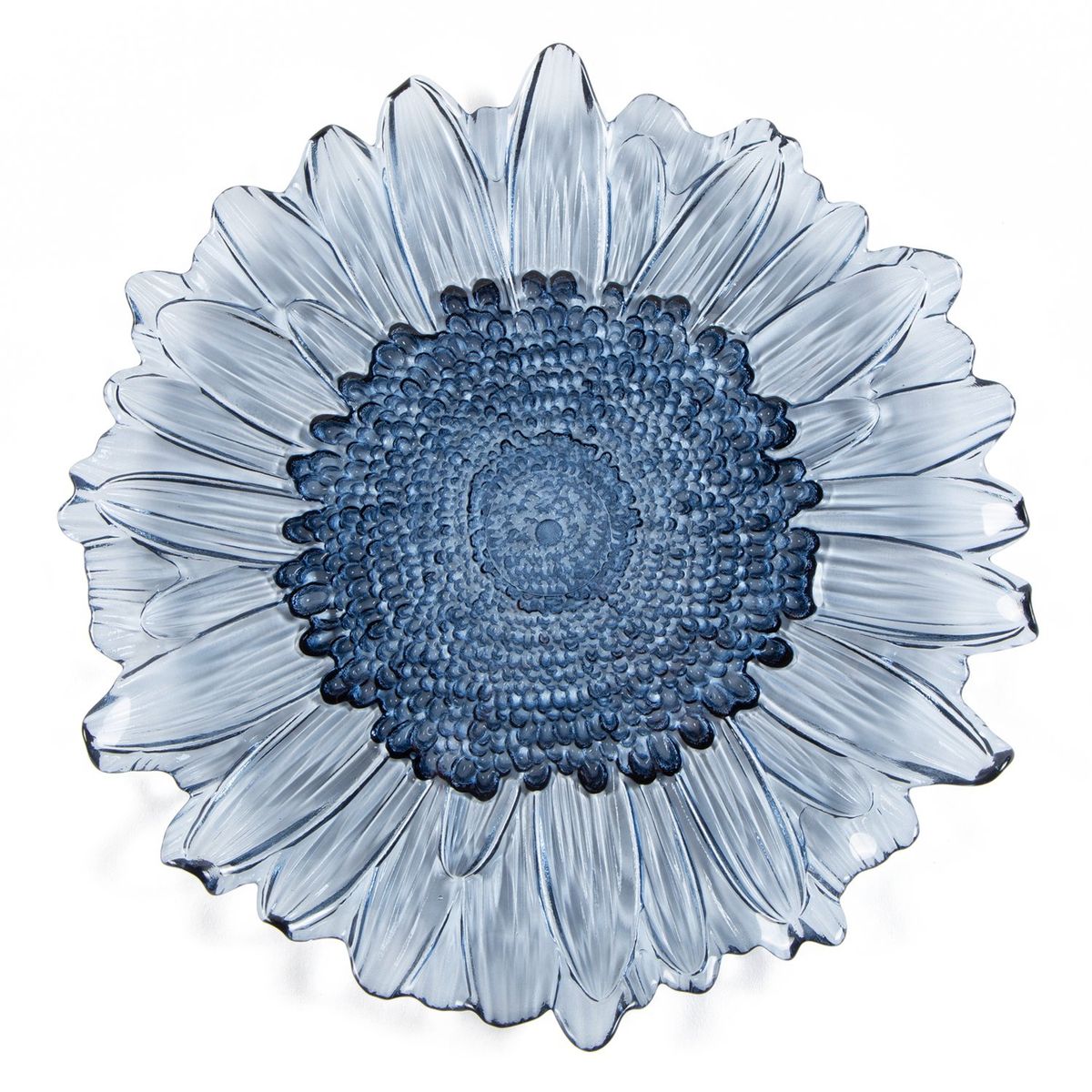  - Plato de Sitio Vidrio Azul 33 cm