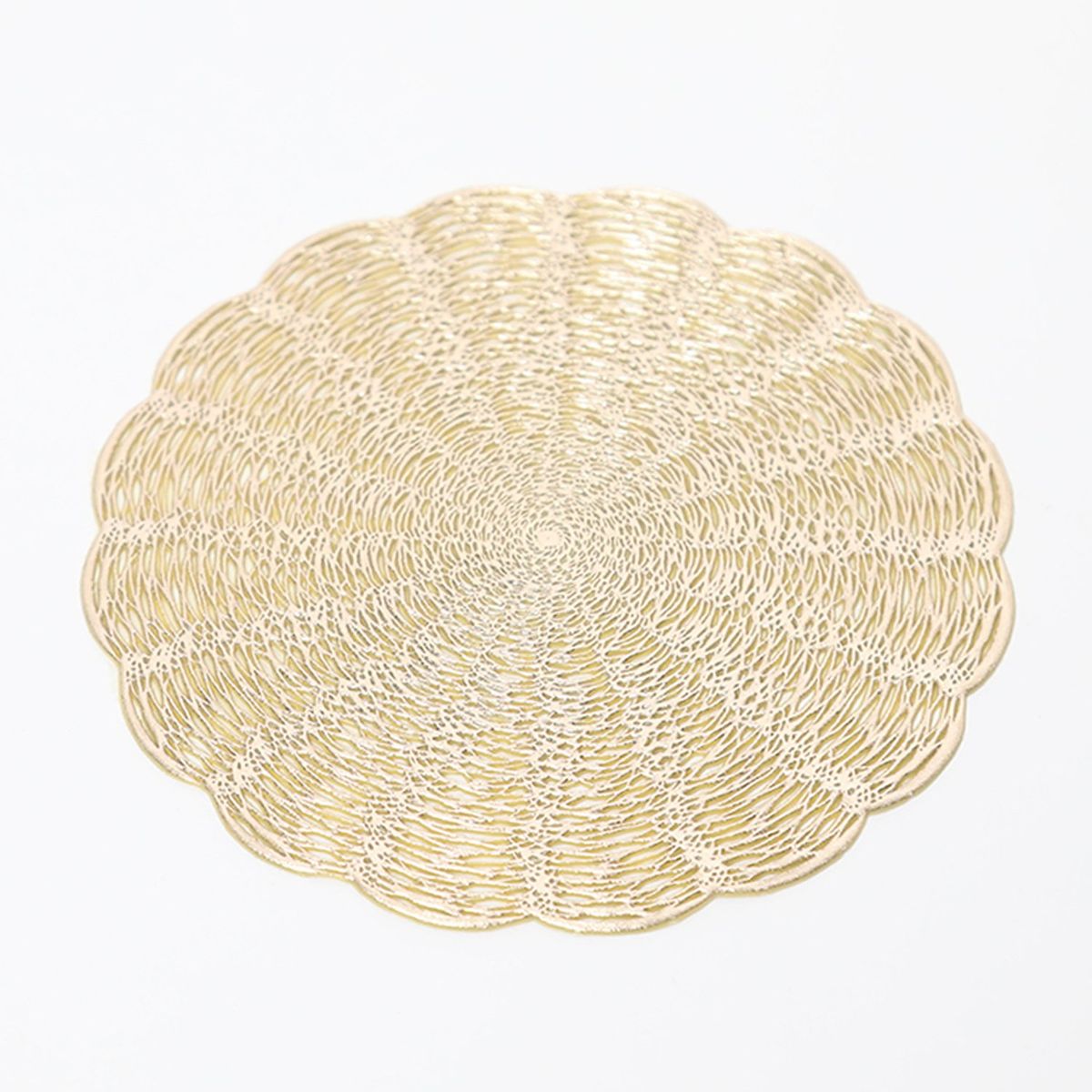 ROBERTA ALLEN - Set x4 Posavasos Olas Dorado