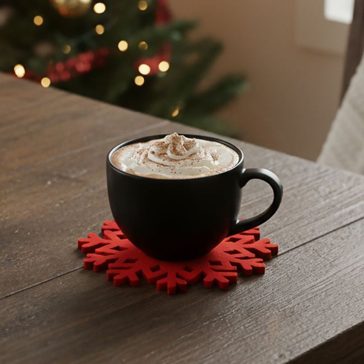 ROBERTA ALLEN - Set x4 Posavasos Copos Rojos