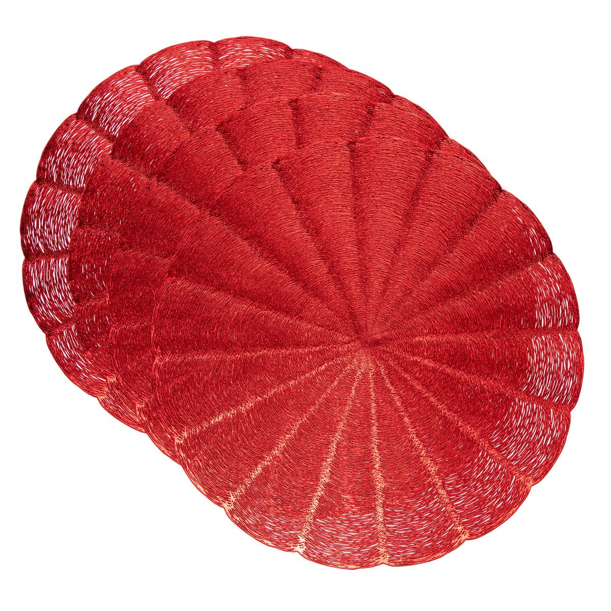 ROBERTA ALLEN - Set x4 Individuales Olas Rojo