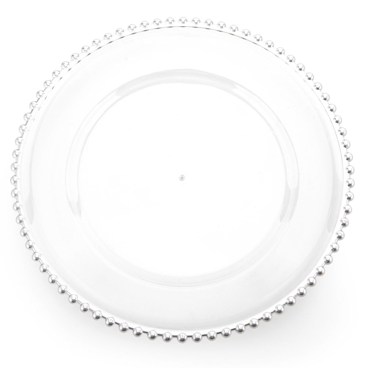 ROBERTA ALLEN - Plato de Sitio Charger con Puntos Plateados