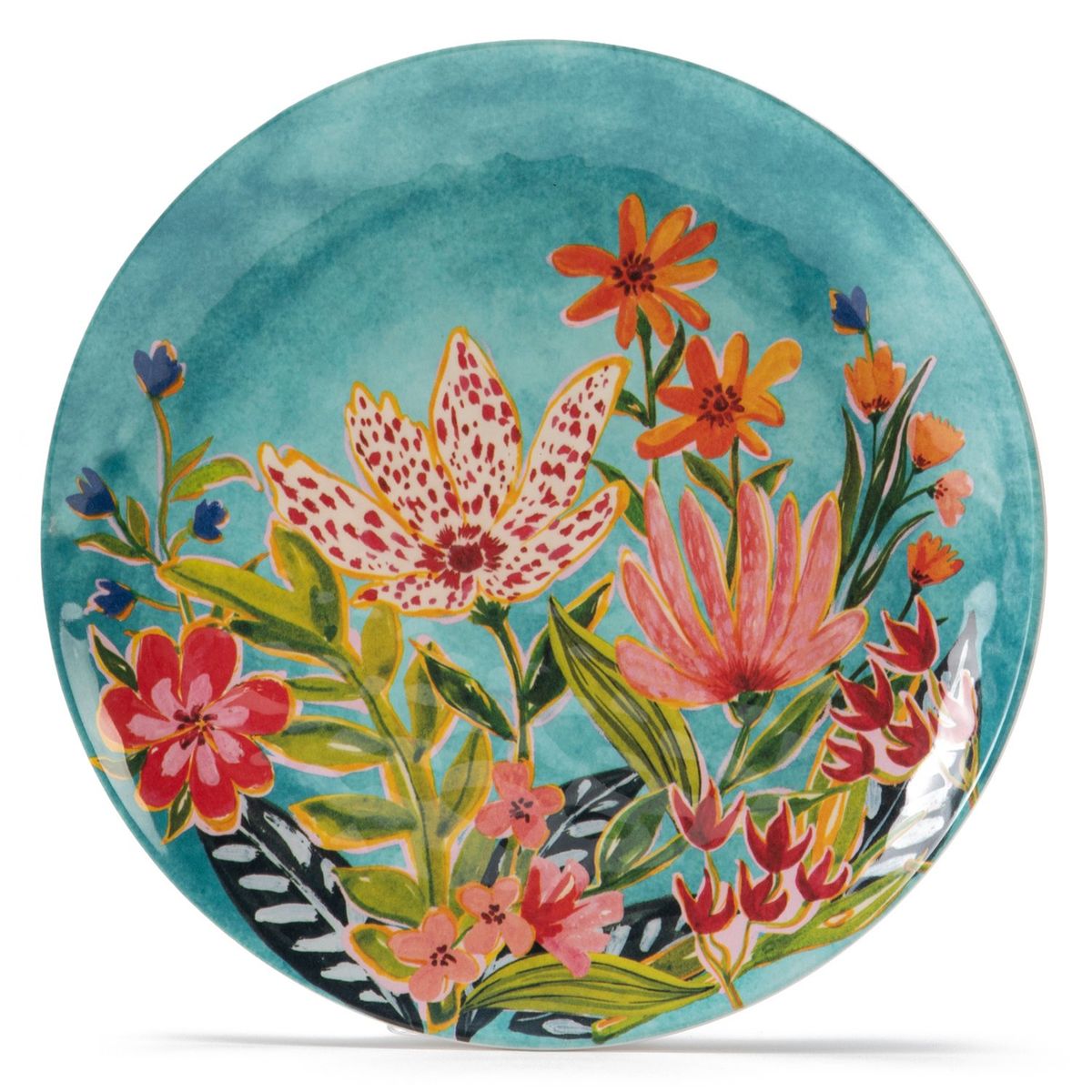 MICA - Plato Postre Lucia Melamine 22.5cm Turquesa Mica