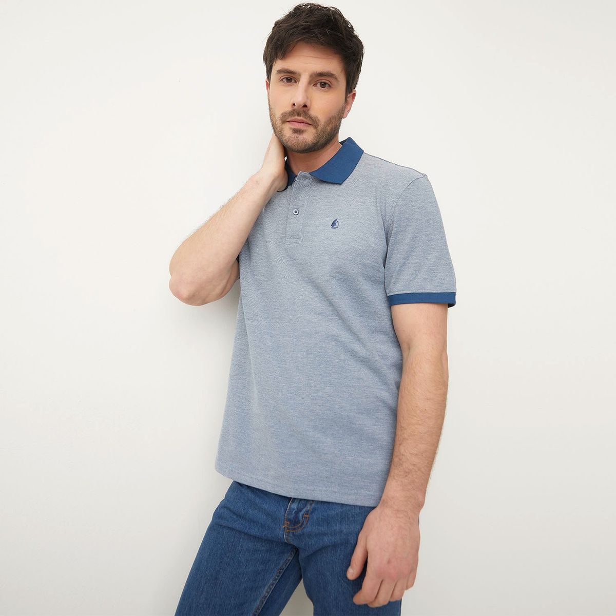 NEWPORT - Polo Piqué Manga Corta Newport Casual Hombre Algodón