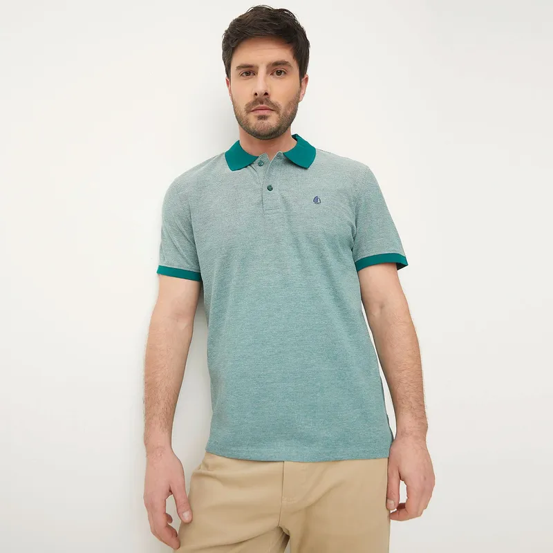 NEWPORT - Polo Piqué Manga Corta Newport Casual Hombre Algodón