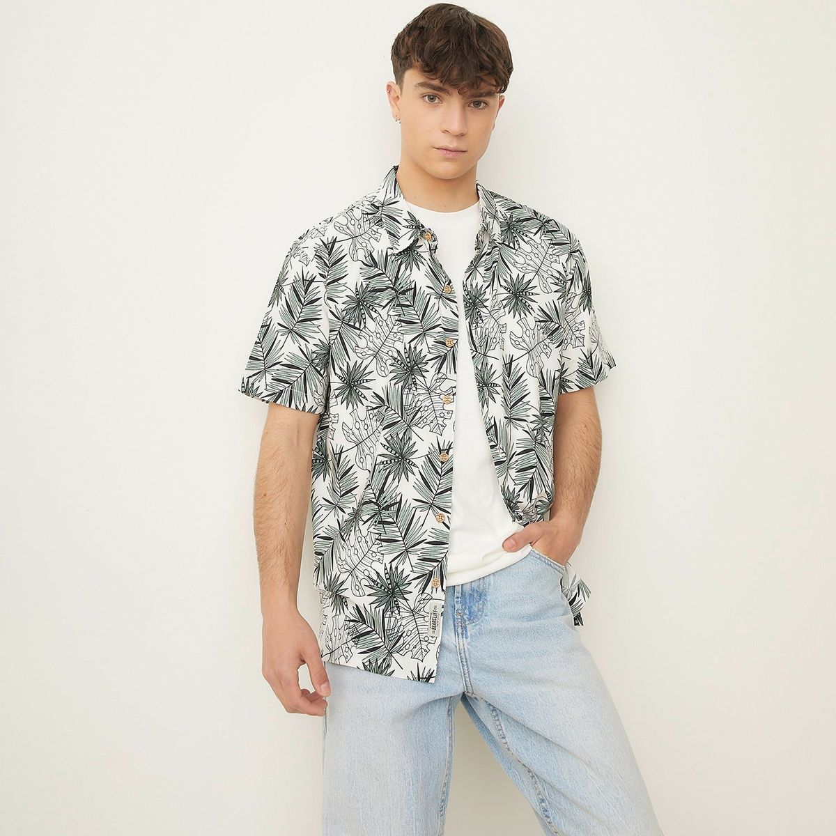 BEARCLIFF - Camisa Algodón Hombre Bearcliff