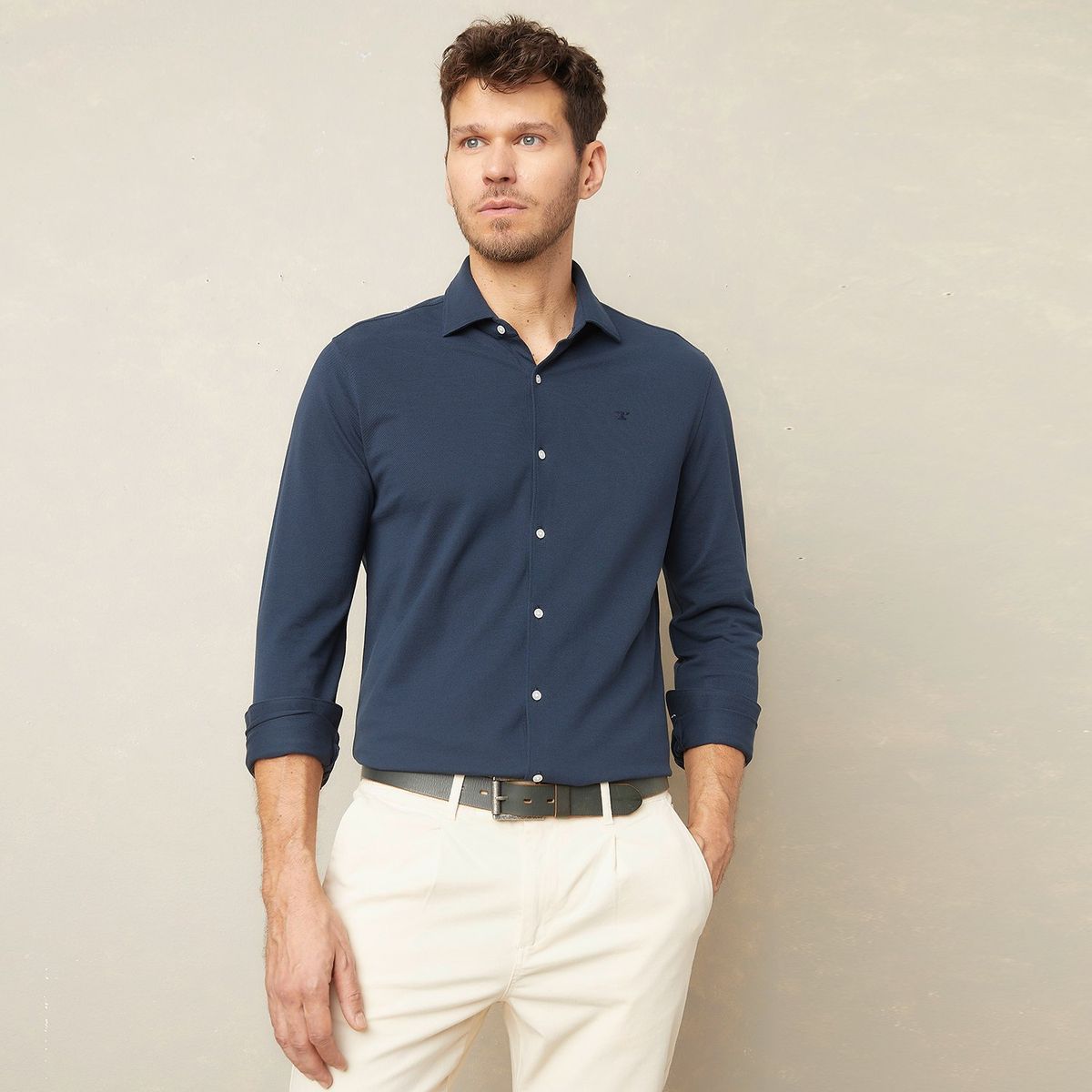 WOLF&HANK - Camisa 100% Algodón Hombre Wolf&hank