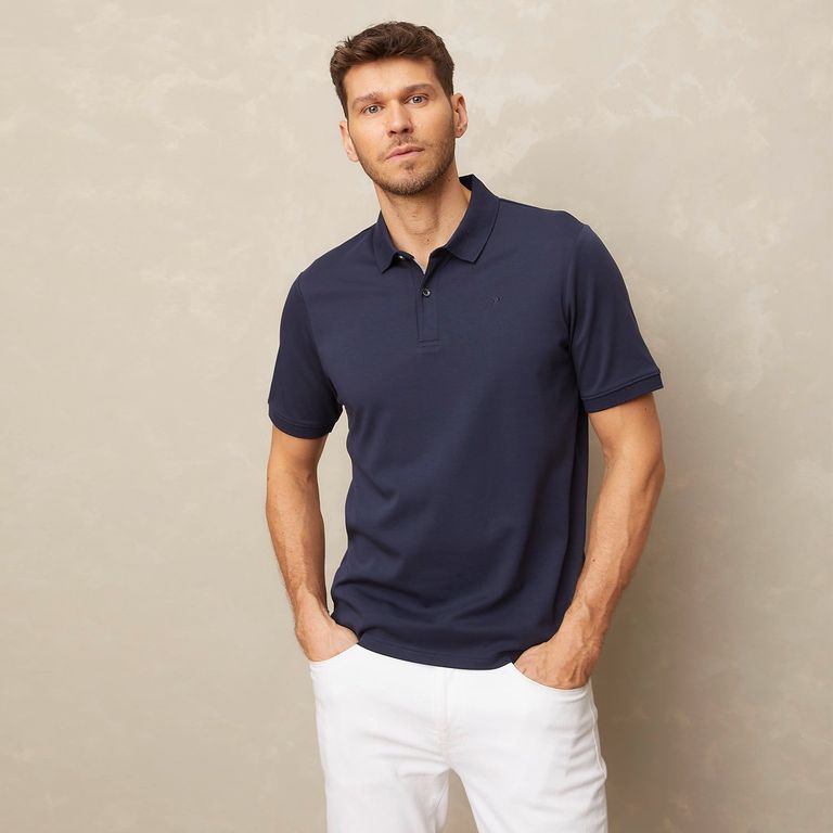 &quot;Polo Wolf&amp;Hank Manga Corta Algodón Cuello Polo Hombre&quot;