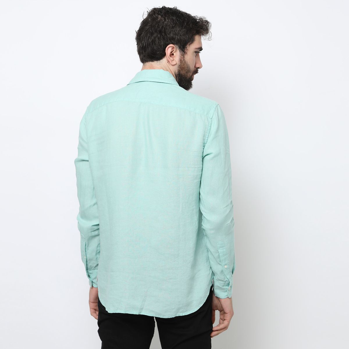  - Camisa Manga Larga 100% Lino Hombre Cascais 