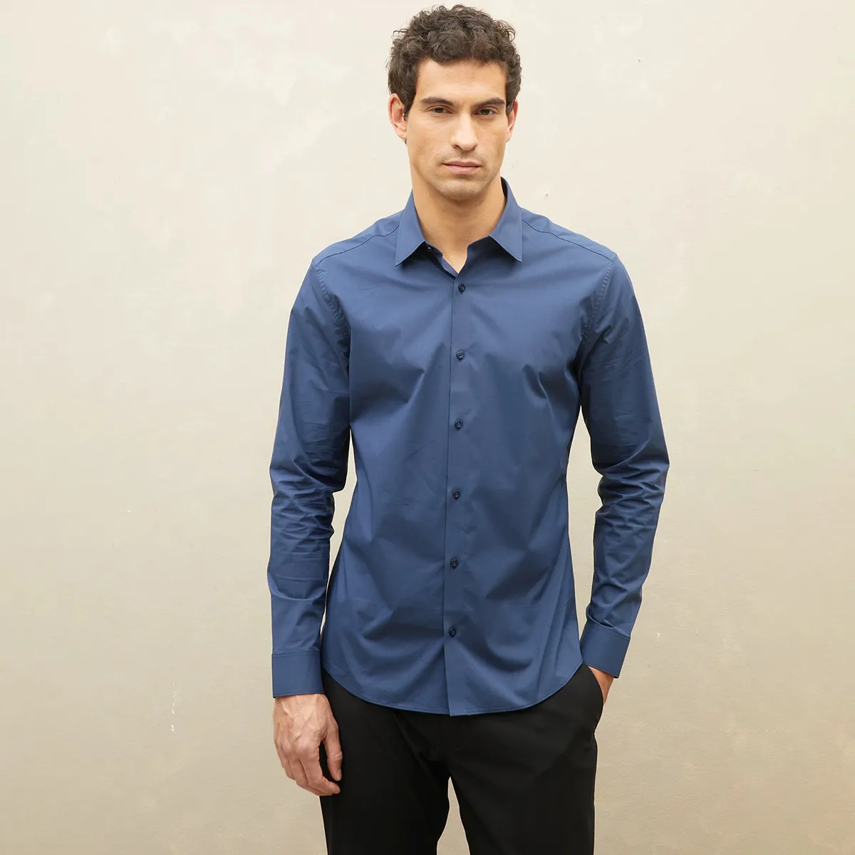 WOLF&HANK - Camisa de Vestir Hombre Wolf&Hank