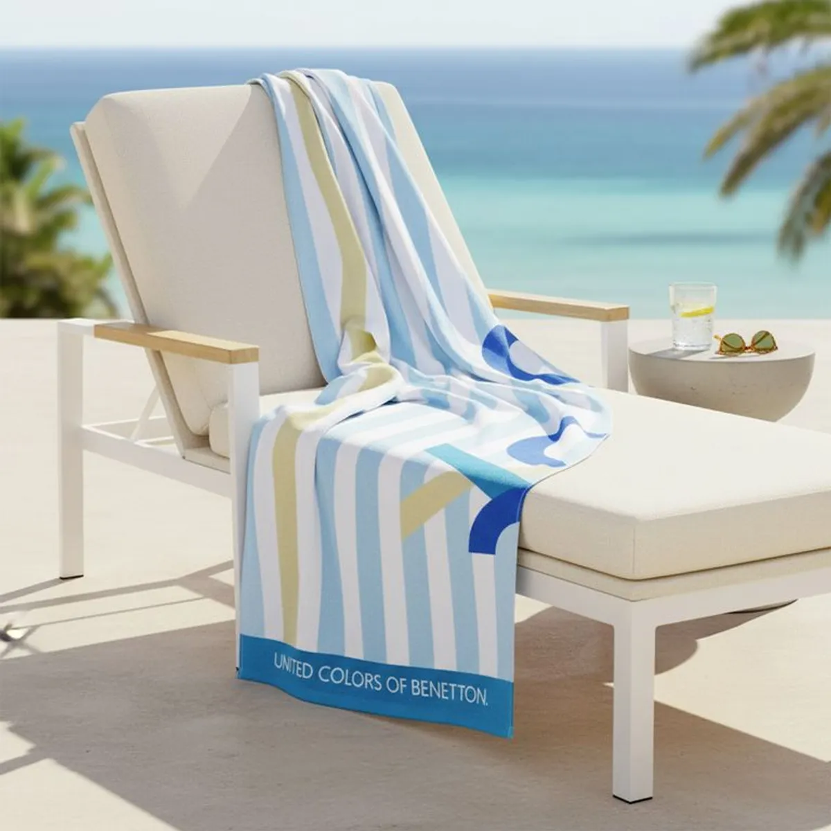 BENETTON - Toalla de Playa Infantil 100% Algodón 71x148cm Benetton