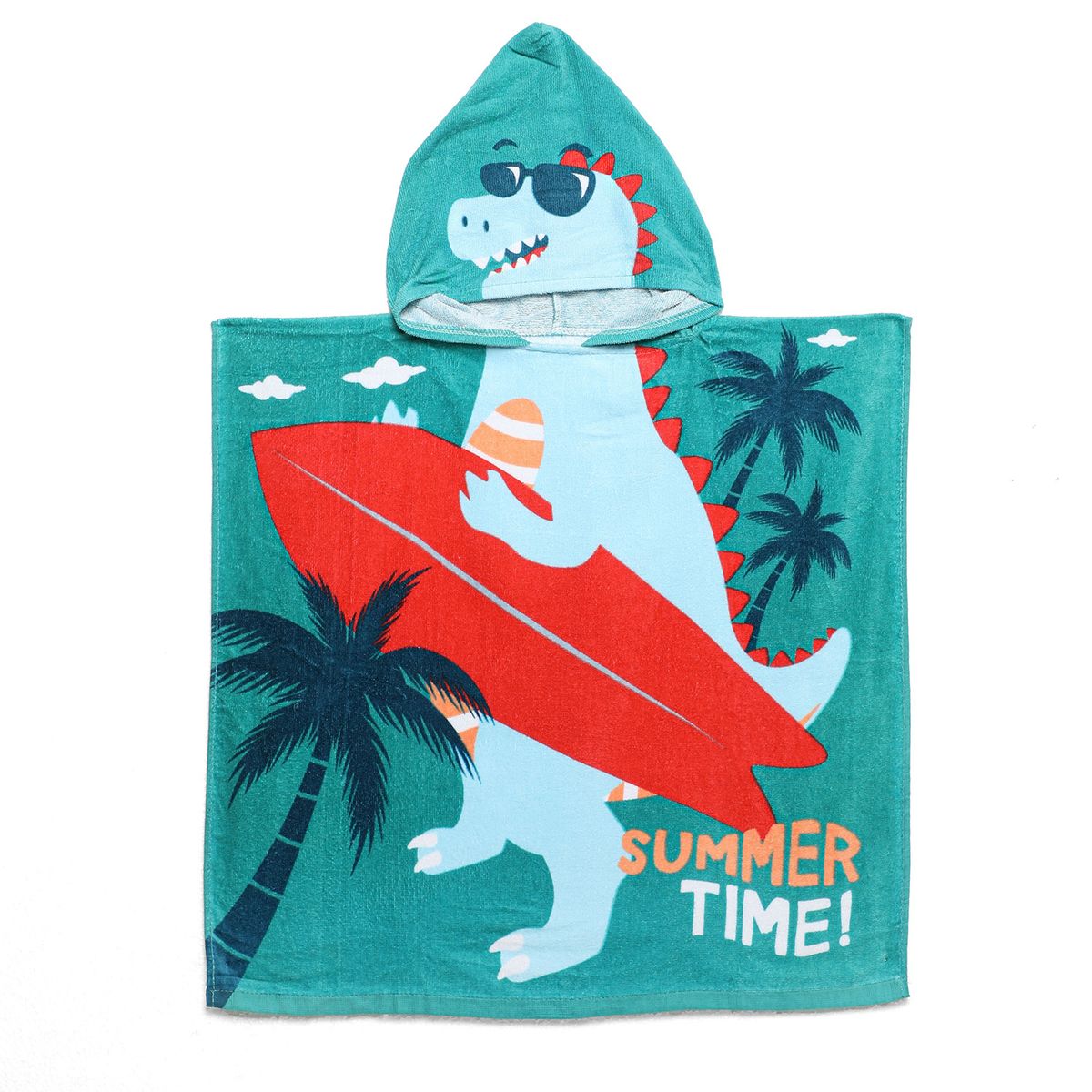 MICA KIDS - Toalla de Playa Poncho Infantil 100% Algodón Mica Kids