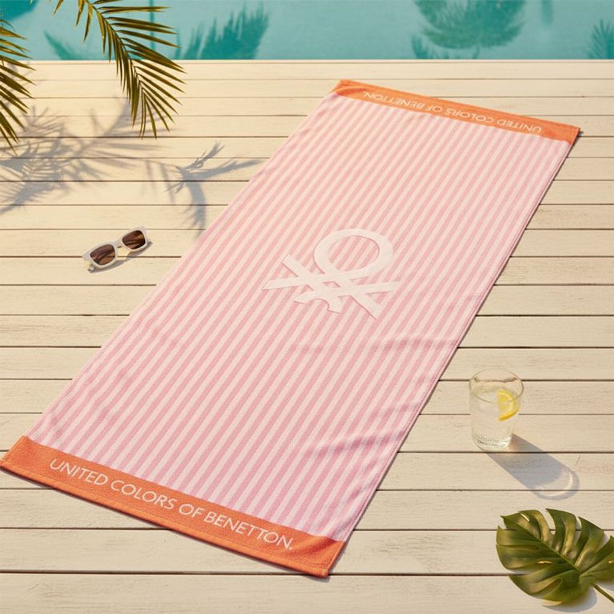 BENETTON - Toalla de Playa Infantil 100% Algodón 71x148cm Benetton