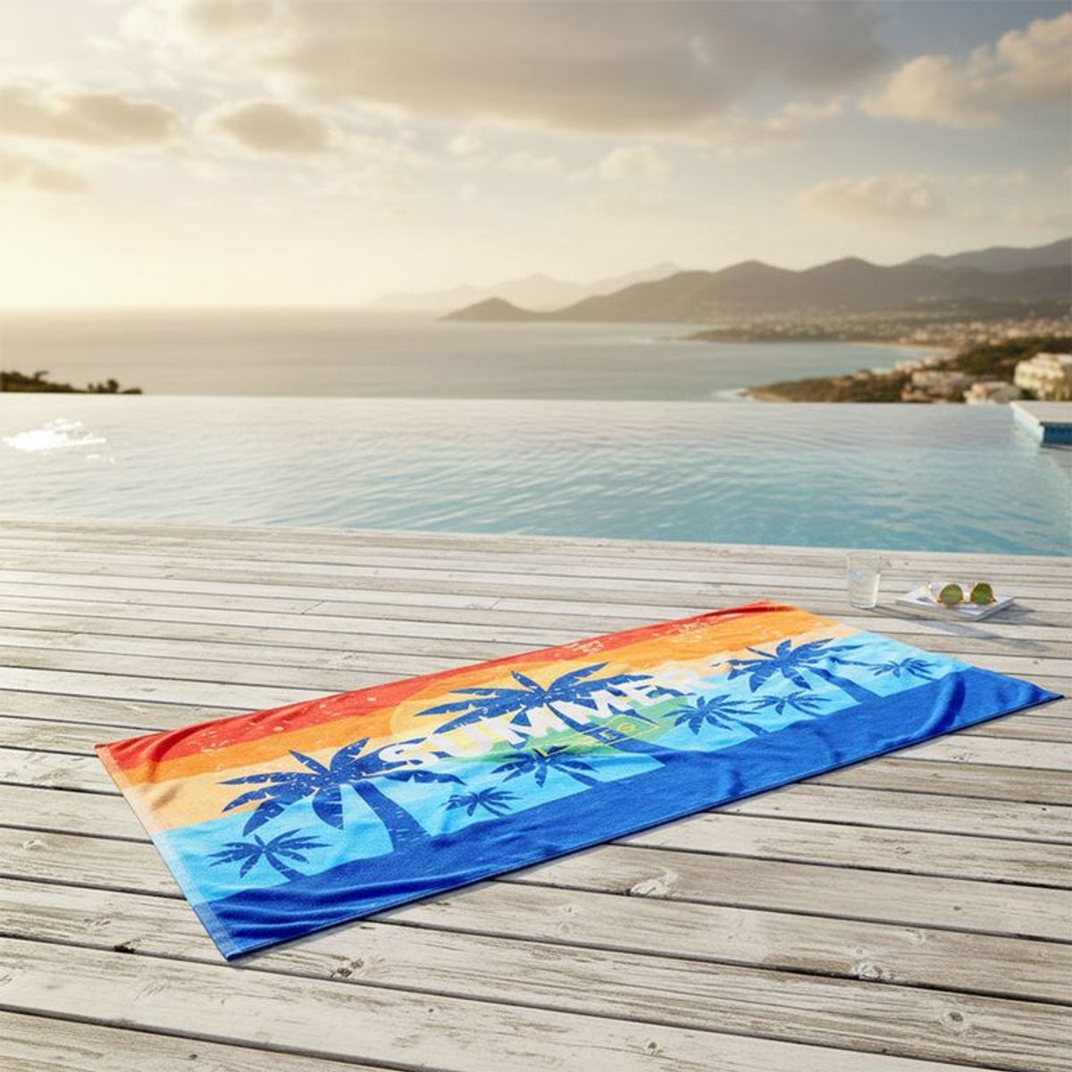 MICA - Toalla De Playa 100% Algodón 80x160cm Mica