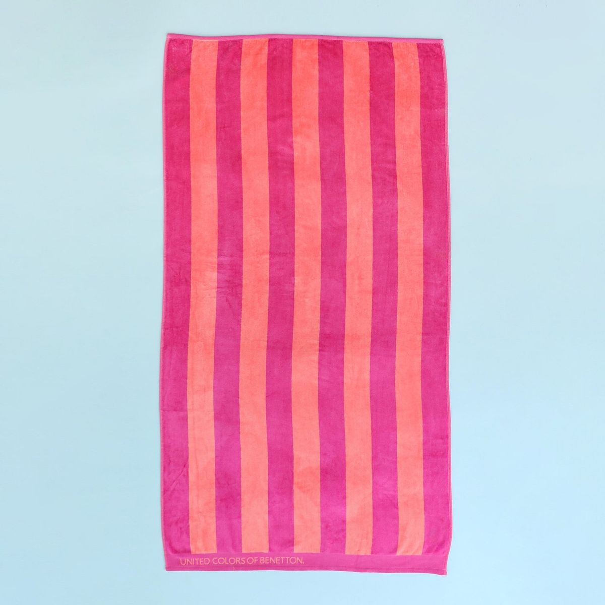 BENETTON - Toalla De Playa Rayas 100% Algodón 80x160cm