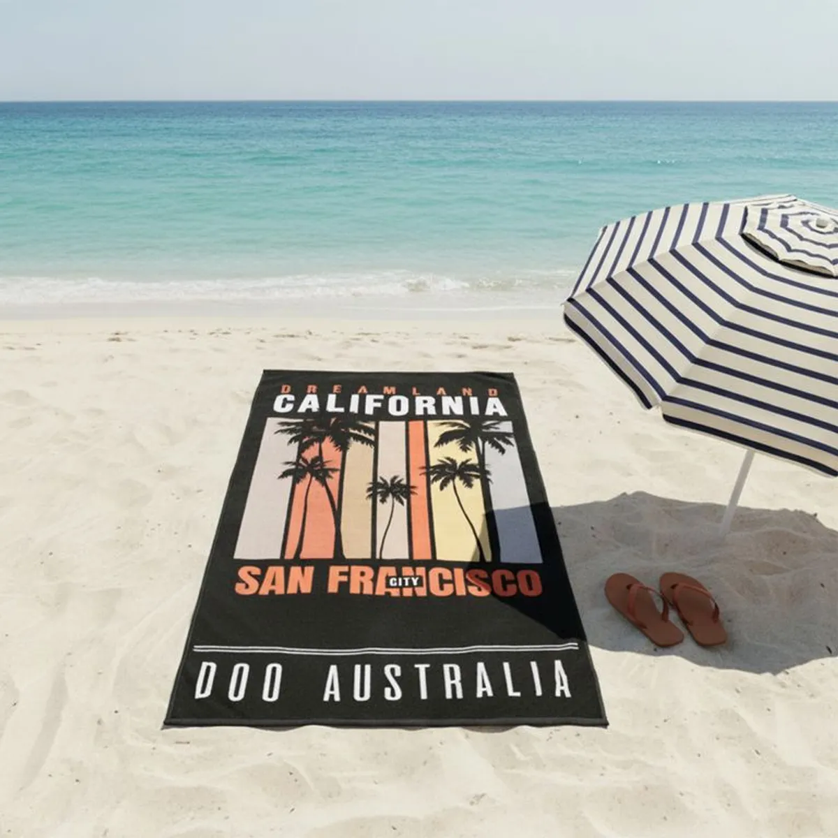 DOO AUSTRALIA - Toalla De Playa 100% Algodón 80x160cm Doo Australia