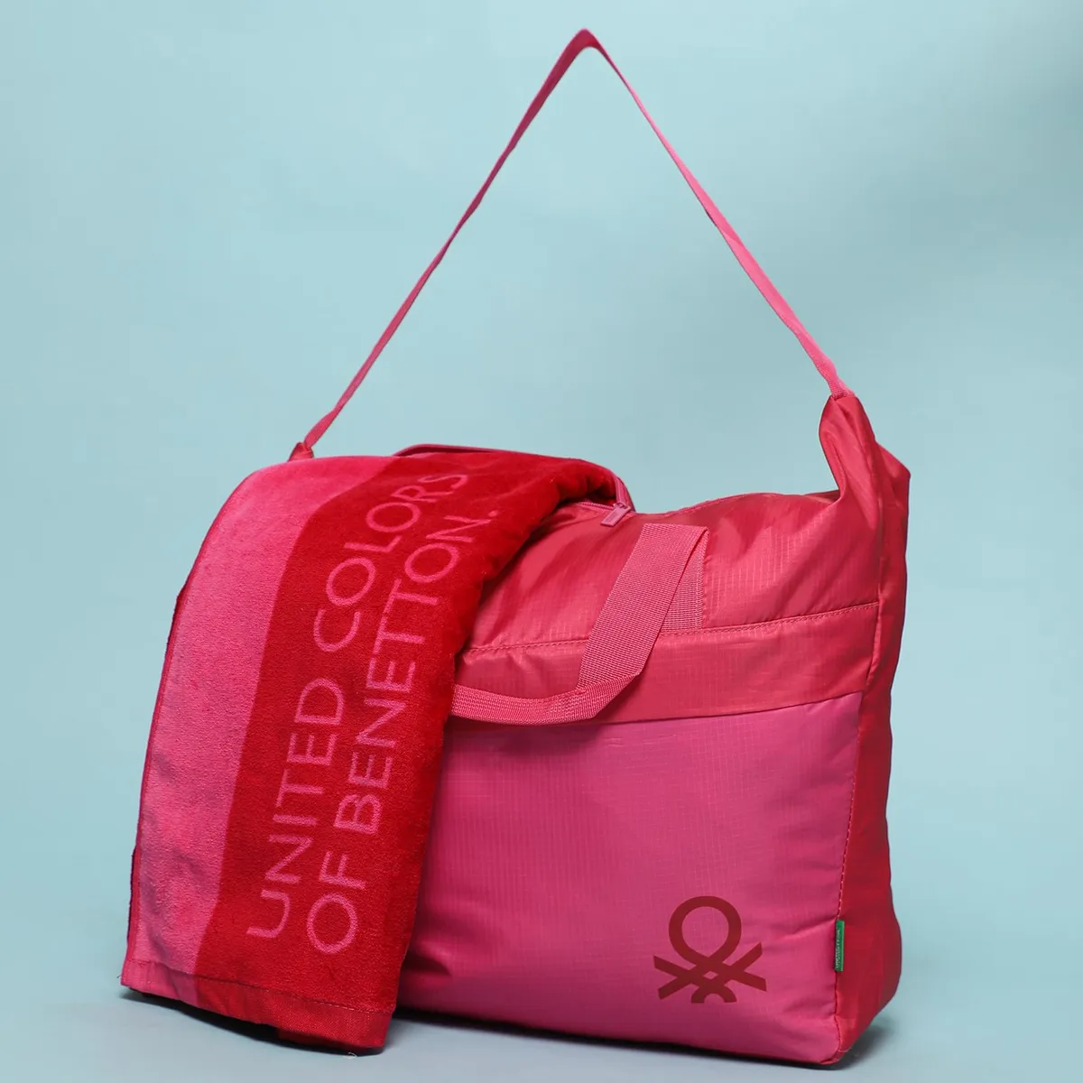 BENETTON - Bolso + Toalla De Playa 100% Algodón Benetton