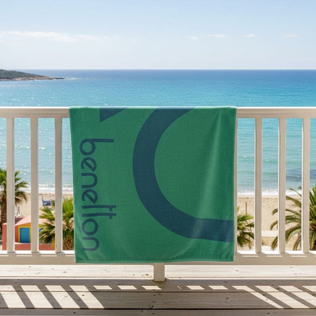 BENETTON - Toalla de Playa Midi 100% Algodón 80x160cm Benetton