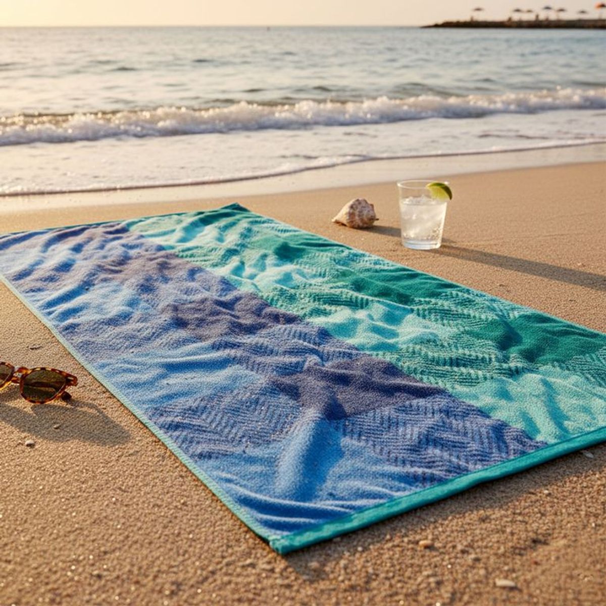 MICA - Toalla De Playa Jacquard 100% Algodón 80x160cm Mica