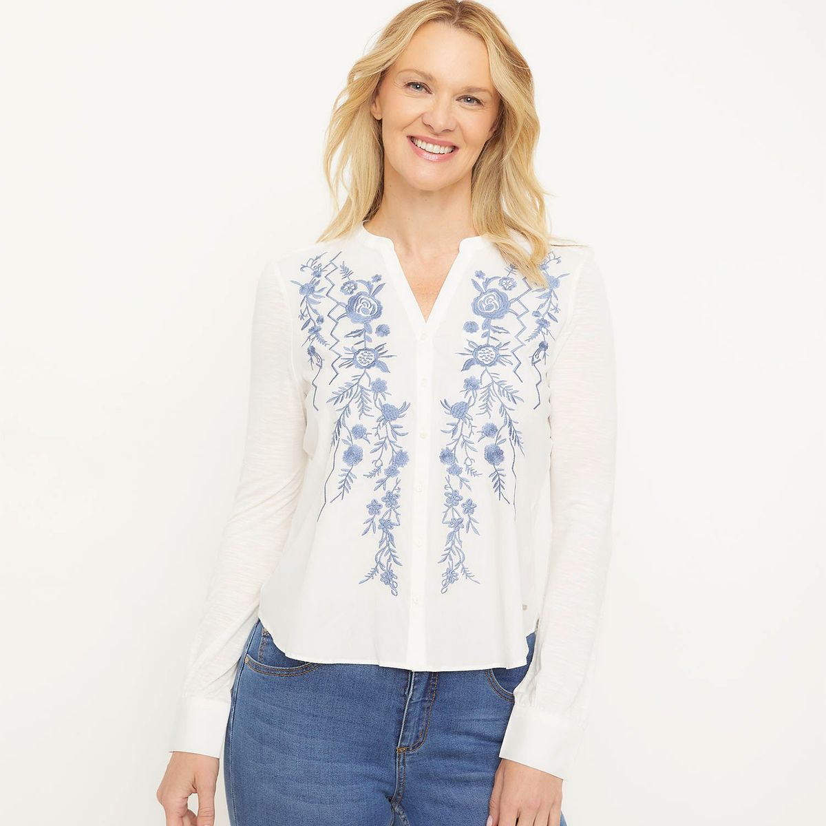 NEWPORT - Blusa 100% Algodón Mujer Newport