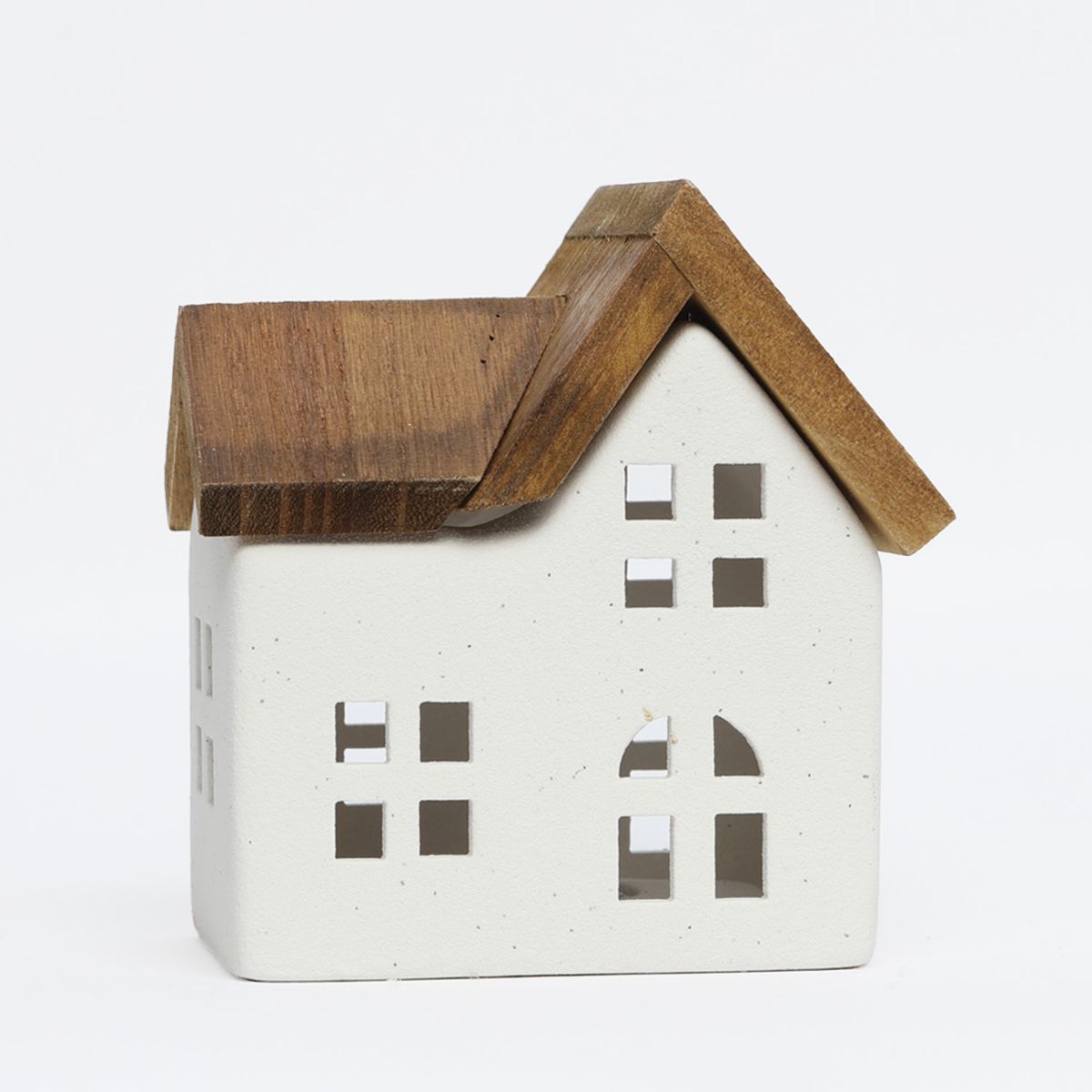 MICA - Casa madera adorno navidad 12.5cm