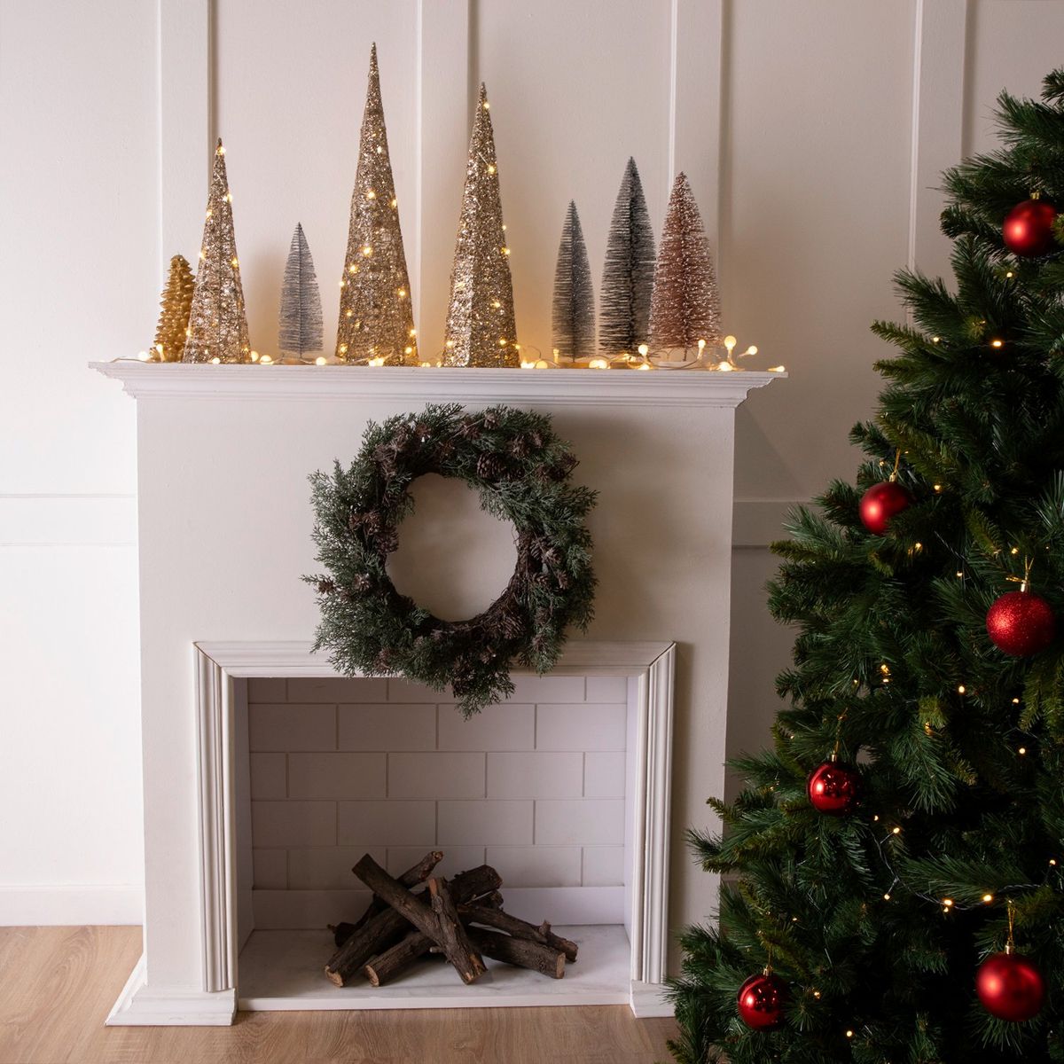 MICA - Corona navideña 56x10cm