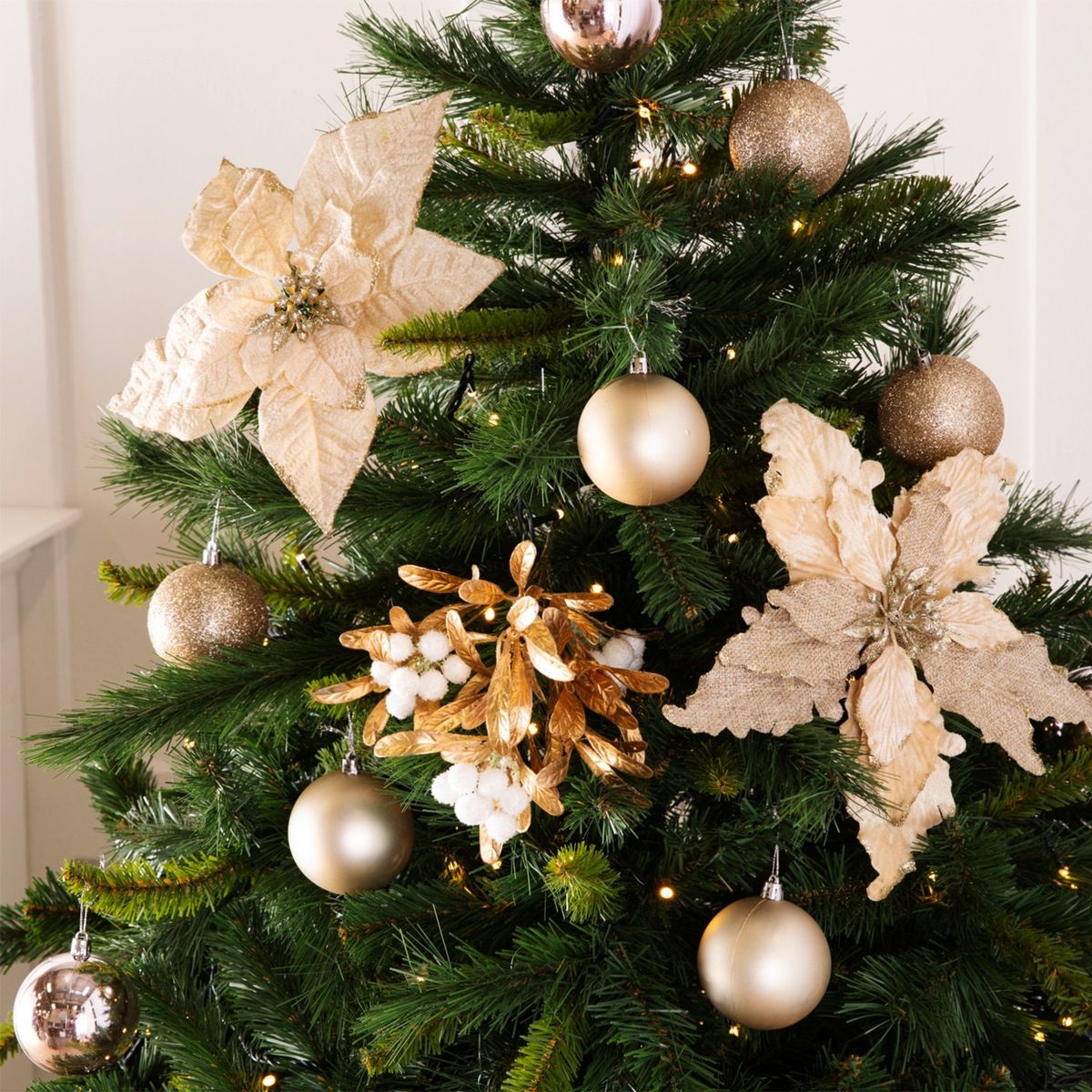 MICA - Poinsettia Champagne 23Cm