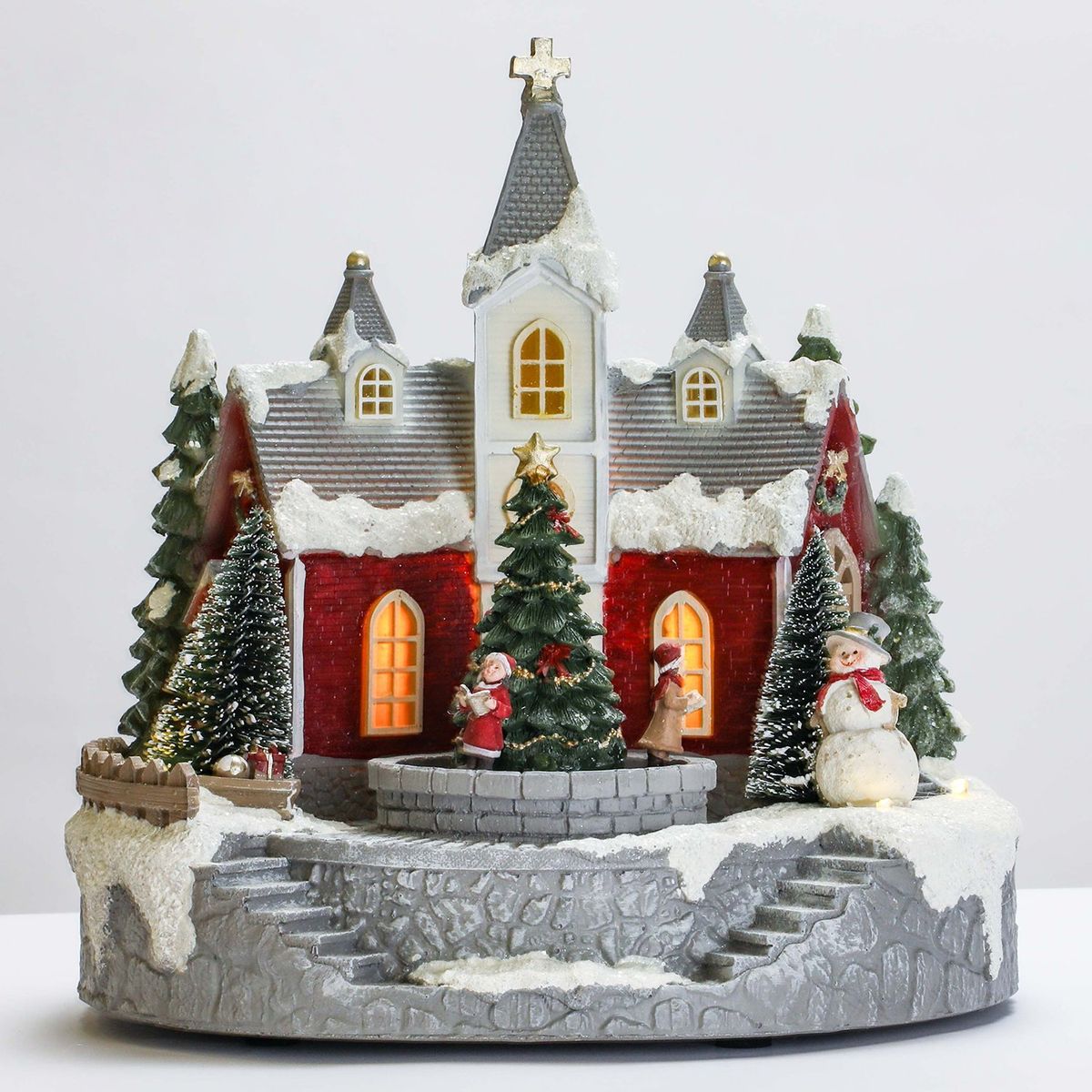 MICA - Aldea navideña casita con nieve