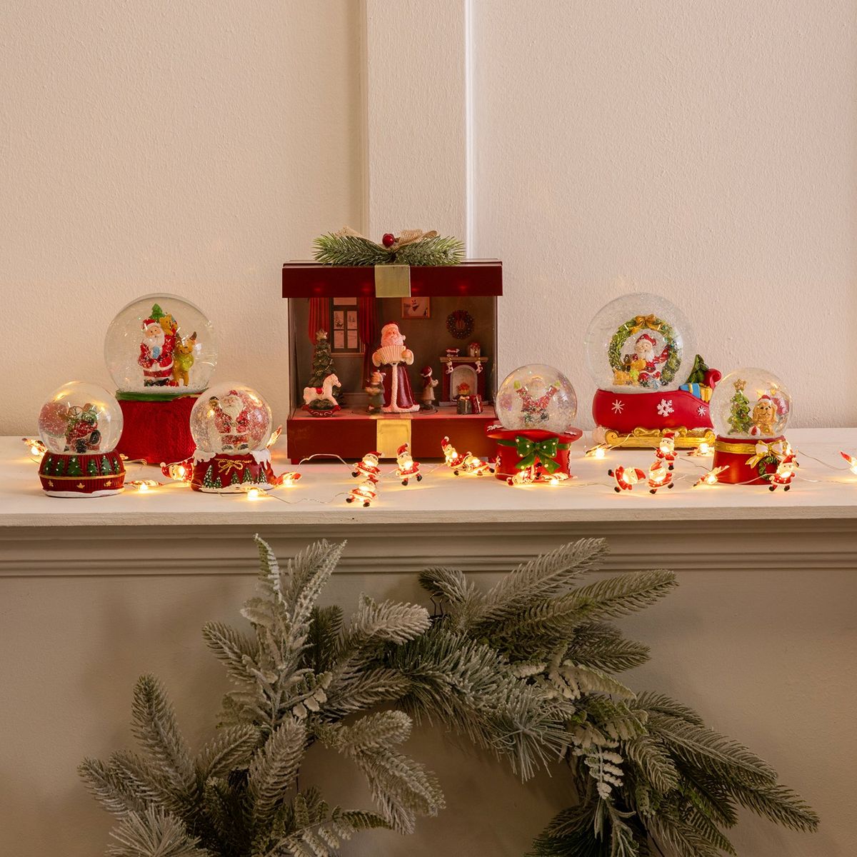 MICA - Adorno navideño burbuja con nieve