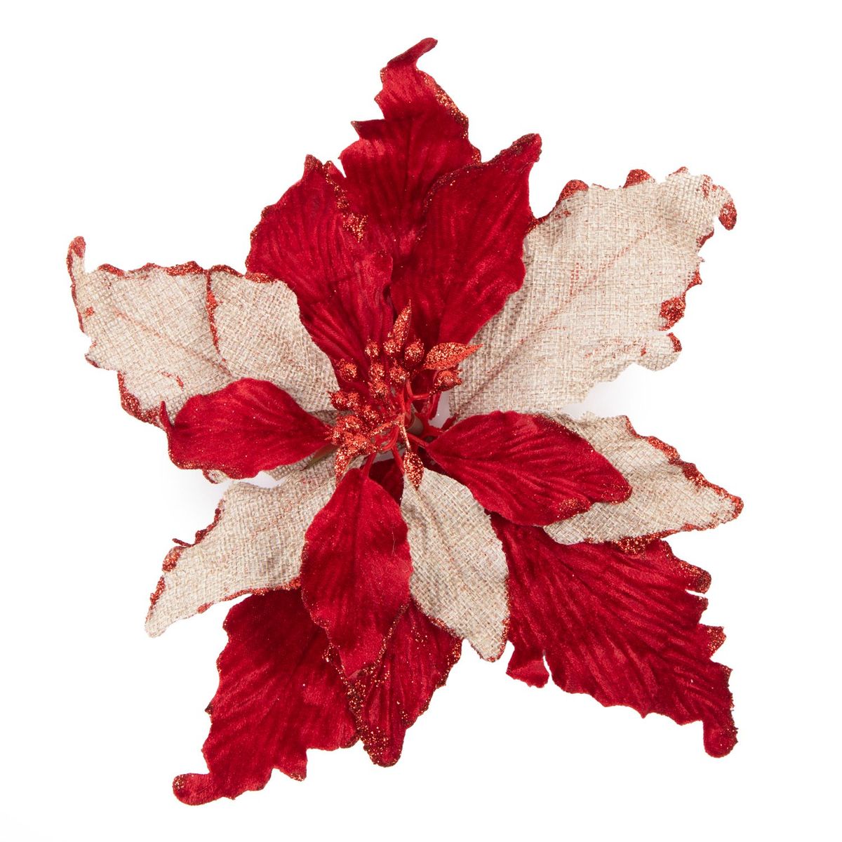 MICA - Poinsettia navideña roja 27cm
