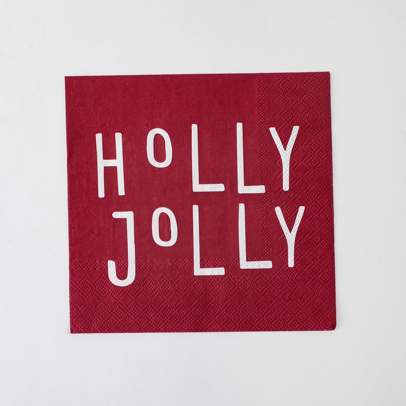 MICA - 20 servilletas navideñas Holly Jolly