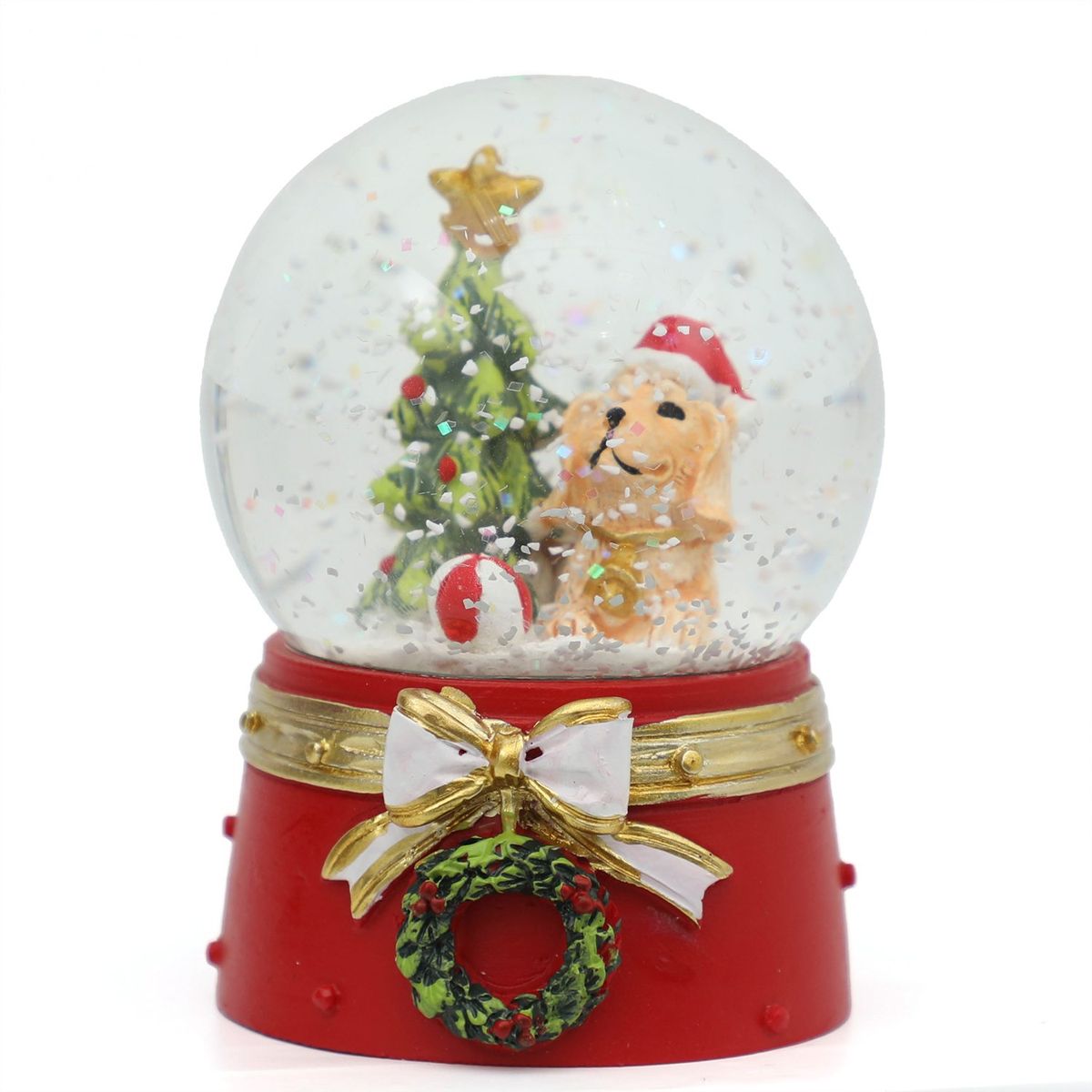 MICA - Adorno Burbuja navideña perro 8cm