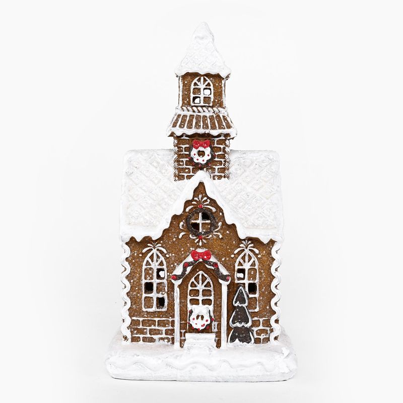 MICA - Casa navideña candy 25x13x11cm