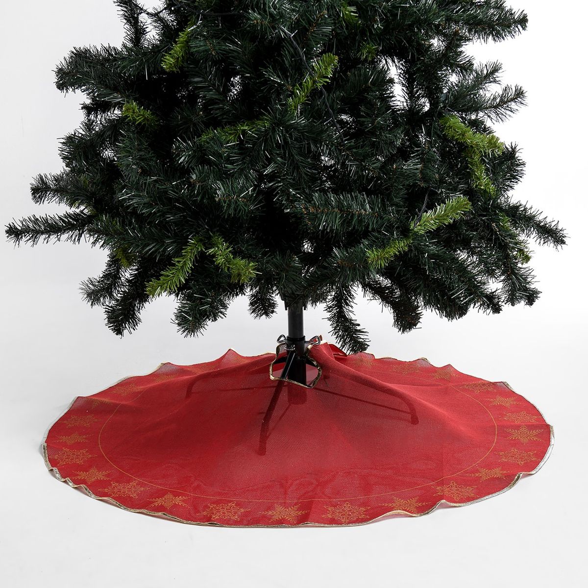 MICA - Faldón rojo árbol navidad