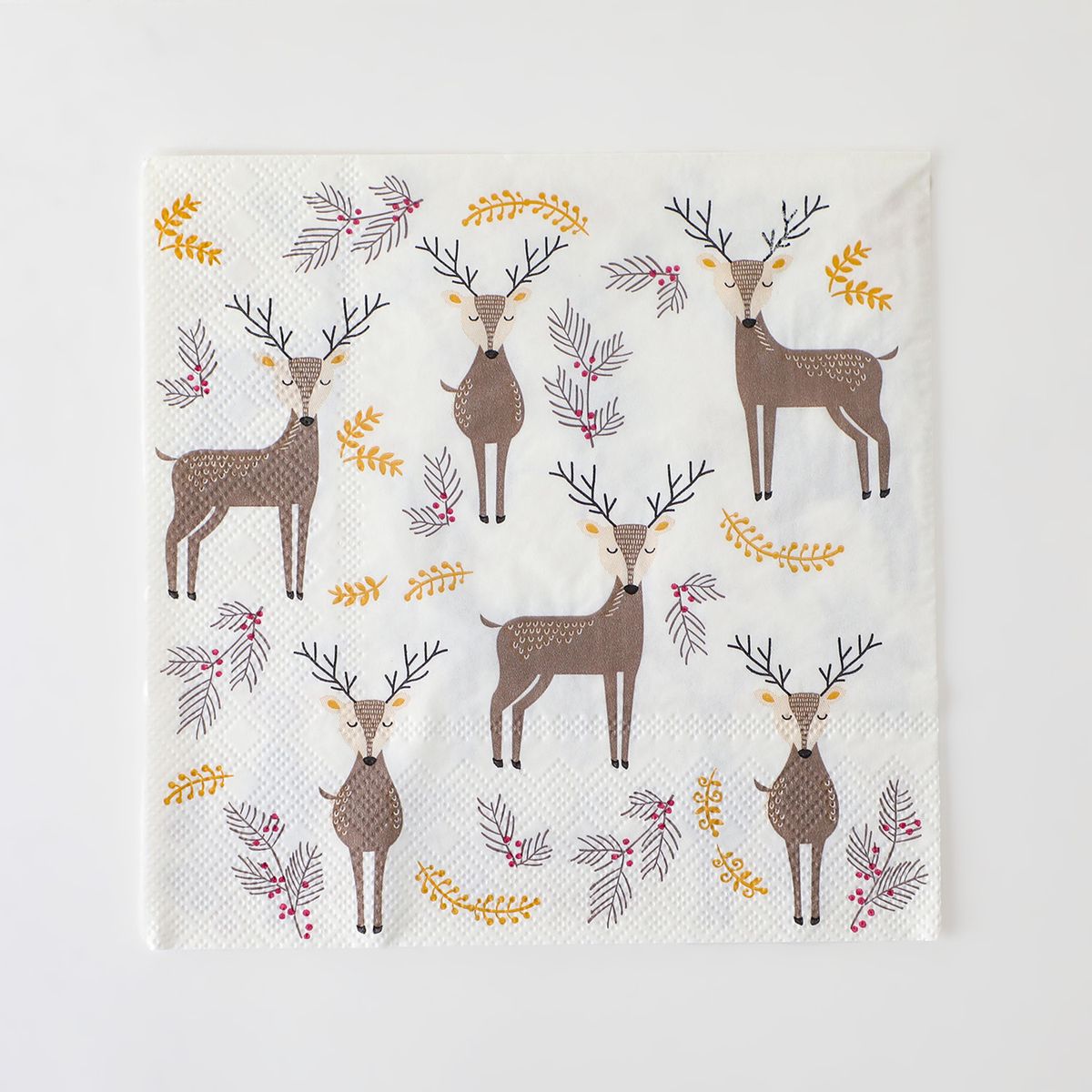 MICA - 20 Servilletas navideñas renos