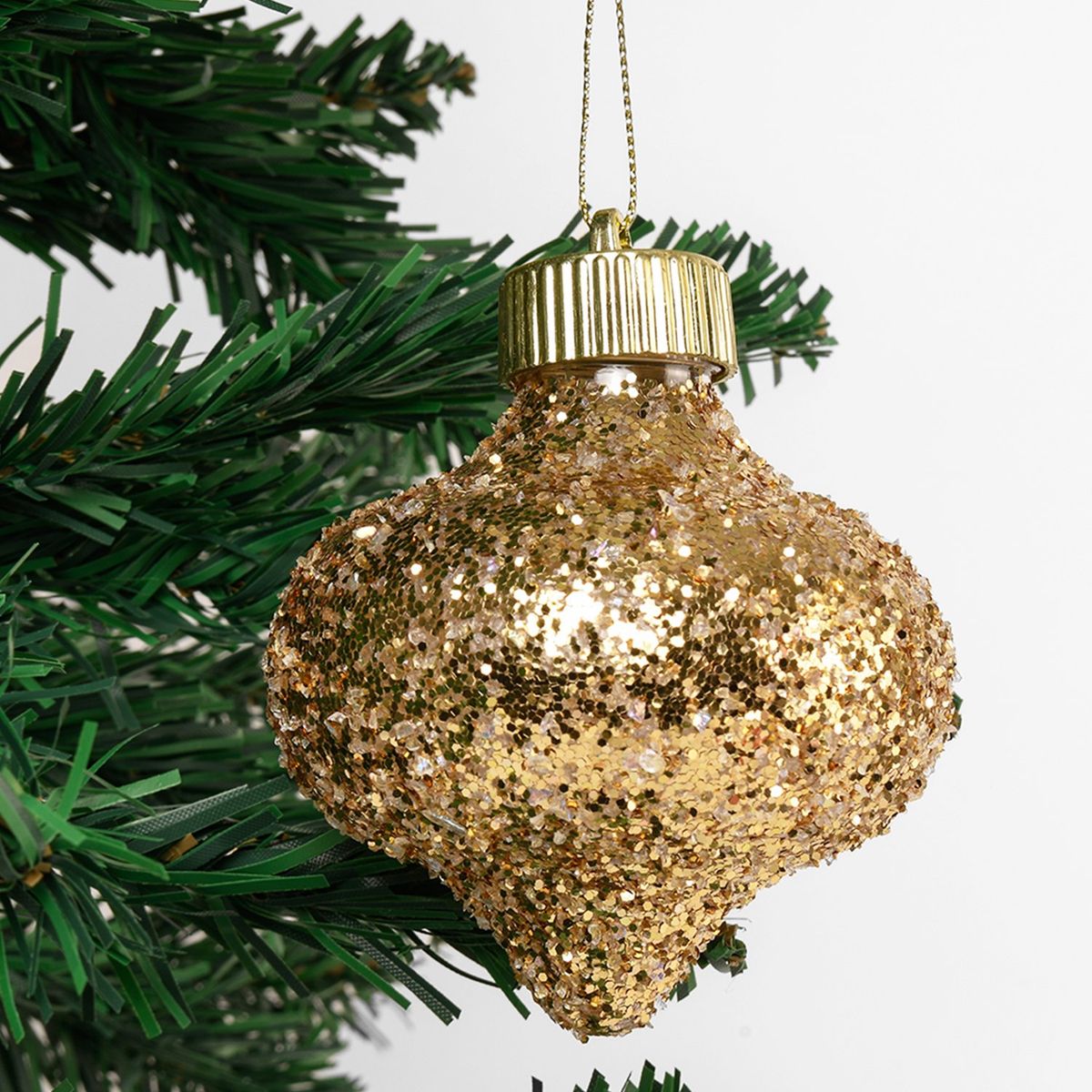 MICA - Adorno de árbol dorado 8cm