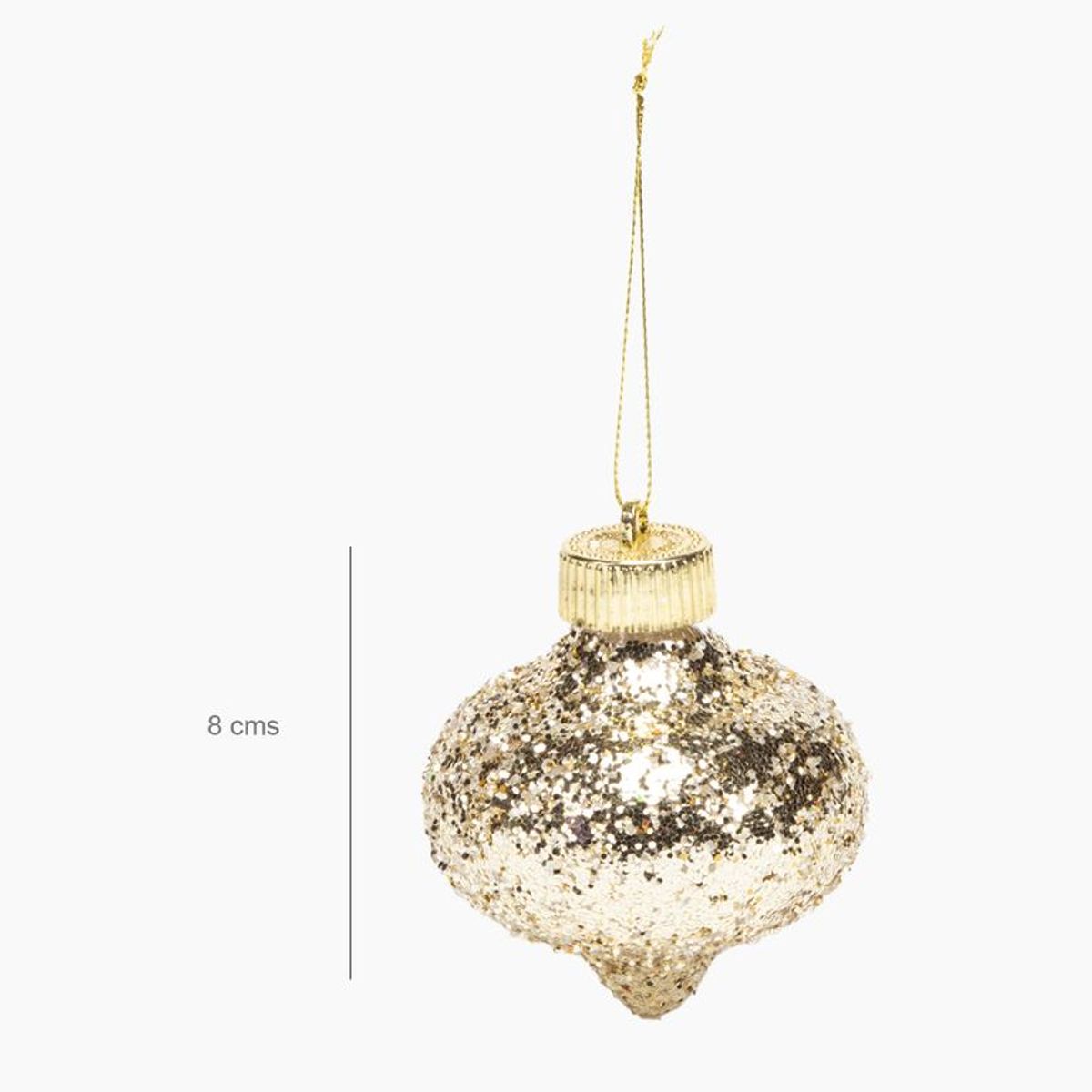 MICA - Adorno de árbol dorado 8cm