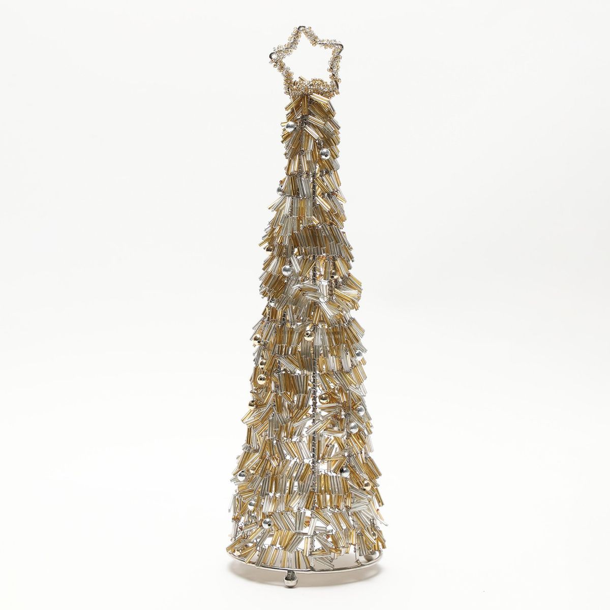 MICA - Adorno navidad pino de mostacillas