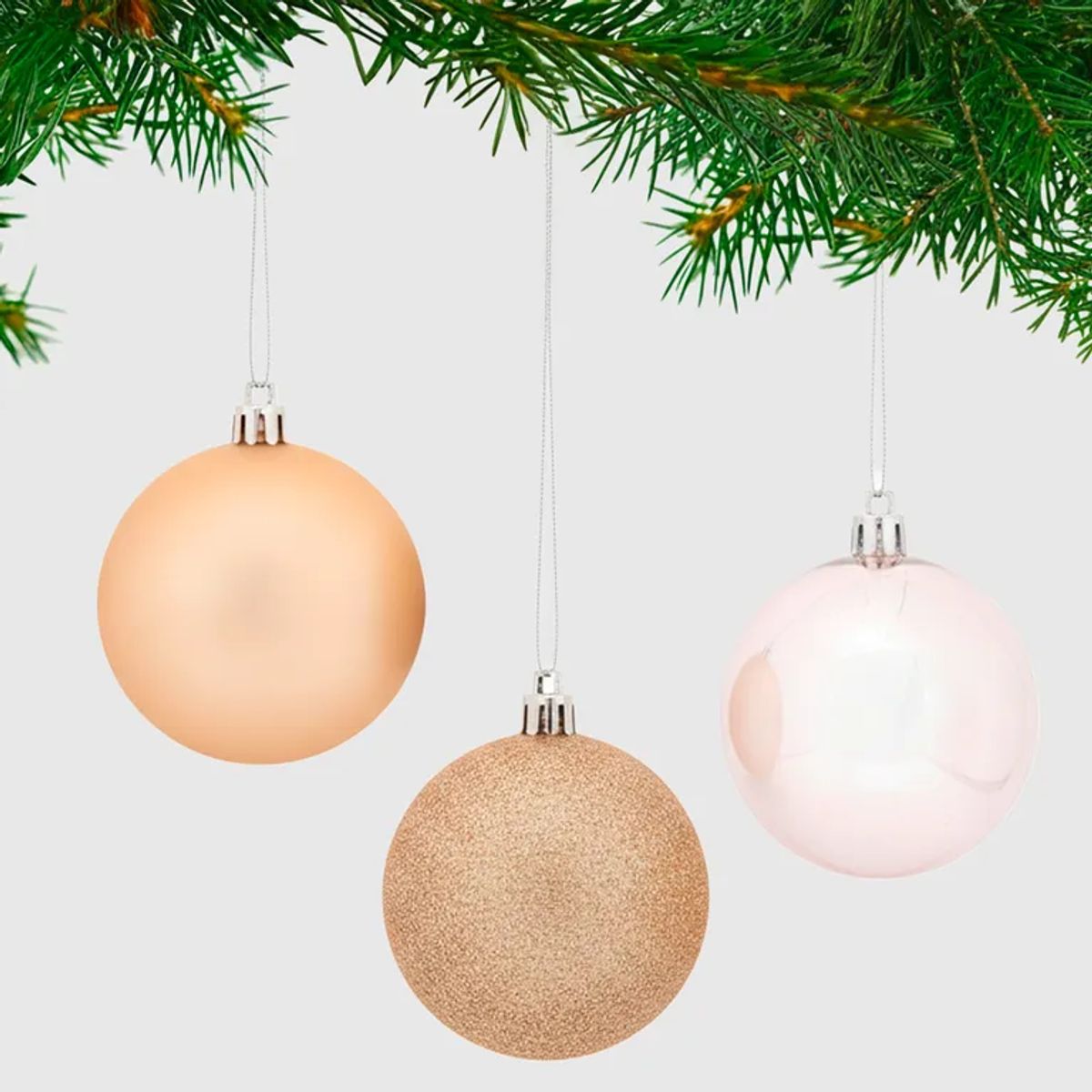 MICA - Set10 bolas rosegold