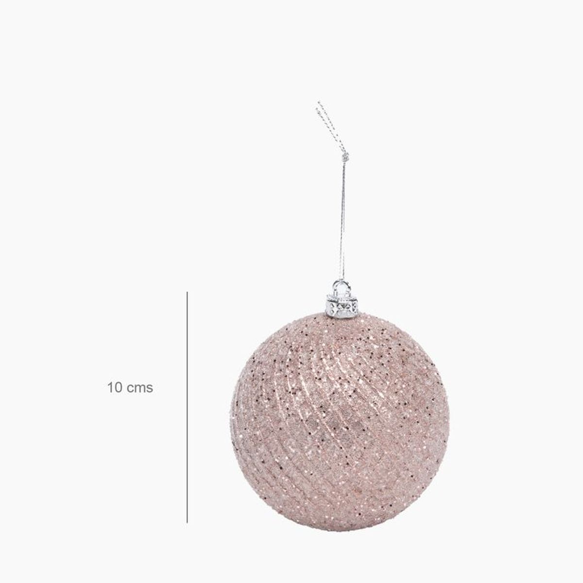 MICA - Bola Árbol navidad blanca 10cm