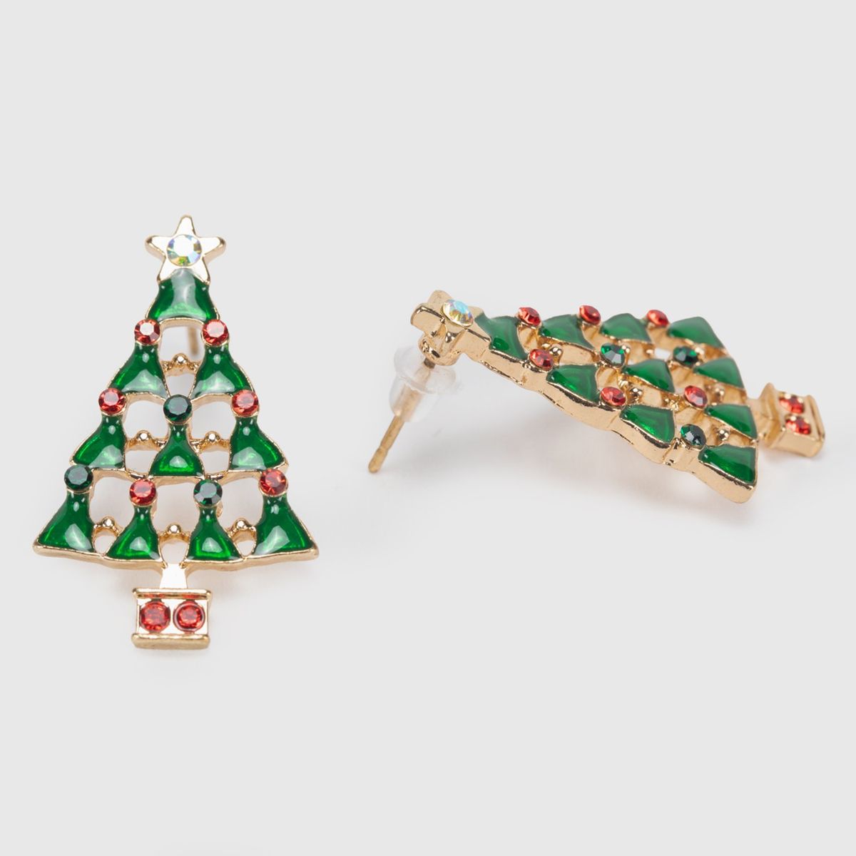 MICA - Set 2 Aretes Navideños 3x1.8cm