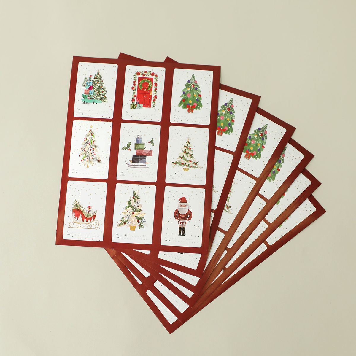 MICA - Set stickers papeleria navidad