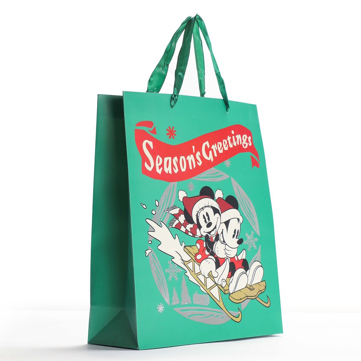 DISNEY - Bolsa de regalo navidad disney 32x26x10cm